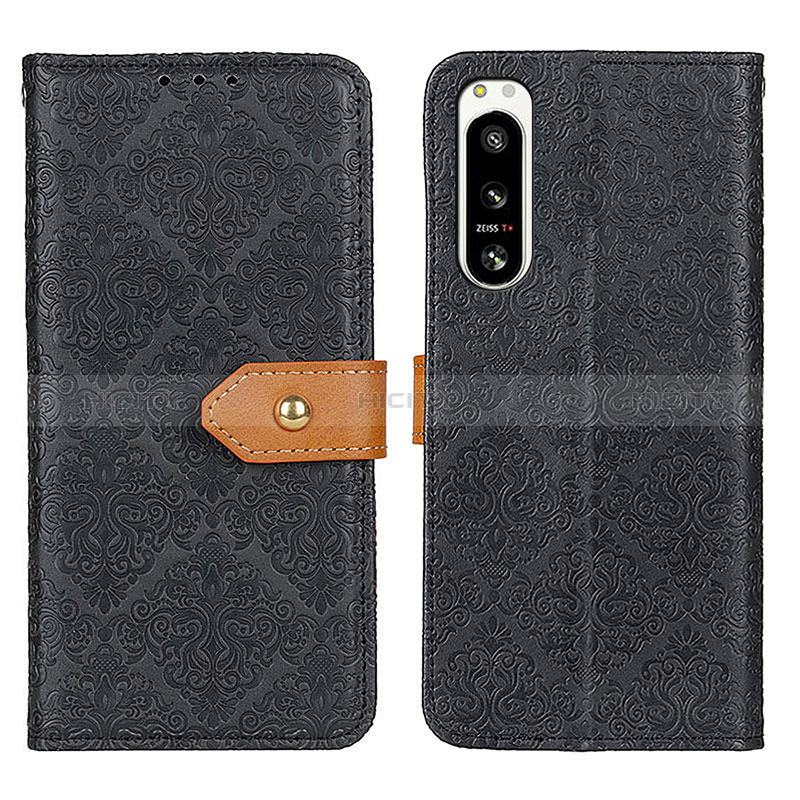 Custodia Portafoglio In Pelle Cover con Supporto K05Z per Sony Xperia 5 IV