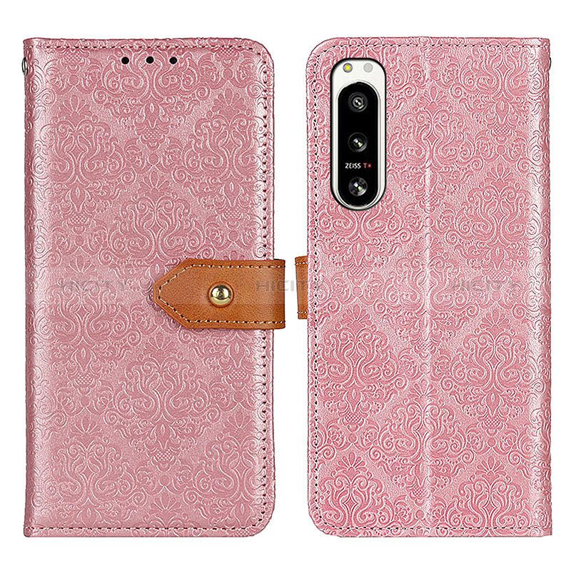 Custodia Portafoglio In Pelle Cover con Supporto K05Z per Sony Xperia 5 IV