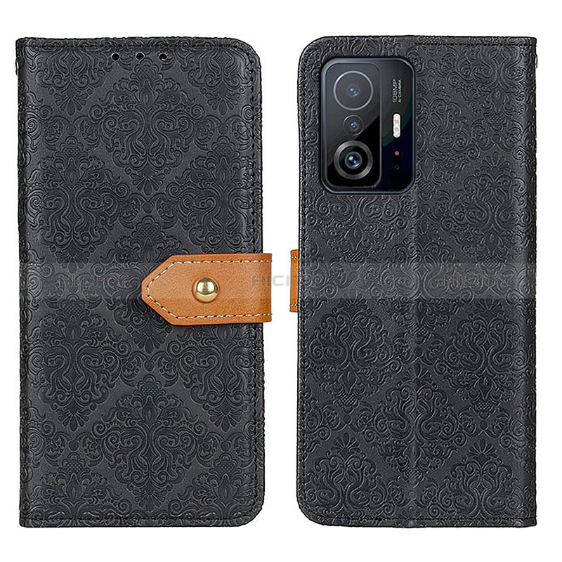 Custodia Portafoglio In Pelle Cover con Supporto K05Z per Xiaomi Mi 11T 5G Nero