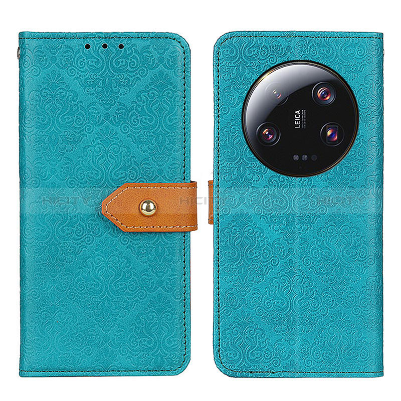 Custodia Portafoglio In Pelle Cover con Supporto K05Z per Xiaomi Mi 13 Ultra 5G Verde