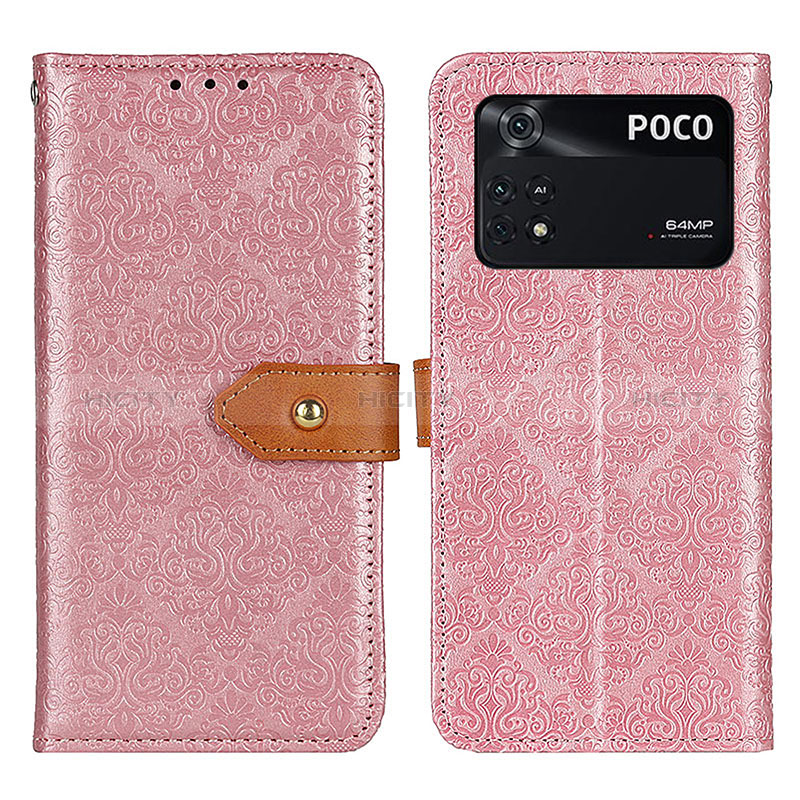 Custodia Portafoglio In Pelle Cover con Supporto K05Z per Xiaomi Poco M4 Pro 4G