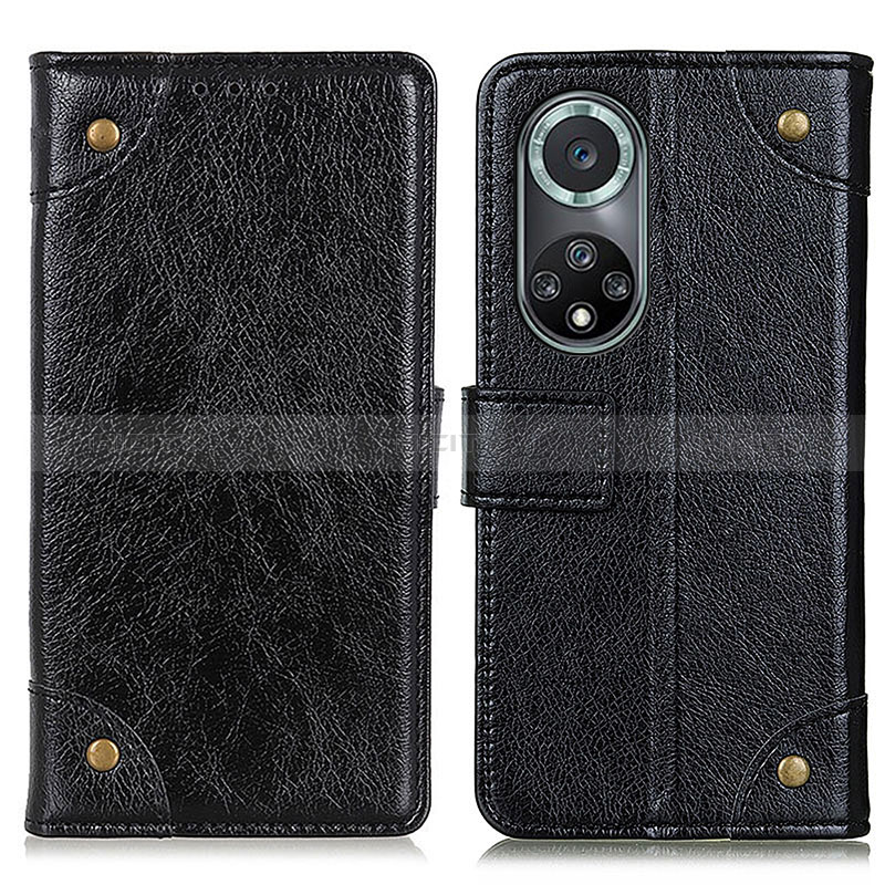 Custodia Portafoglio In Pelle Cover con Supporto K06Z per Huawei Honor 50 Pro 5G Nero