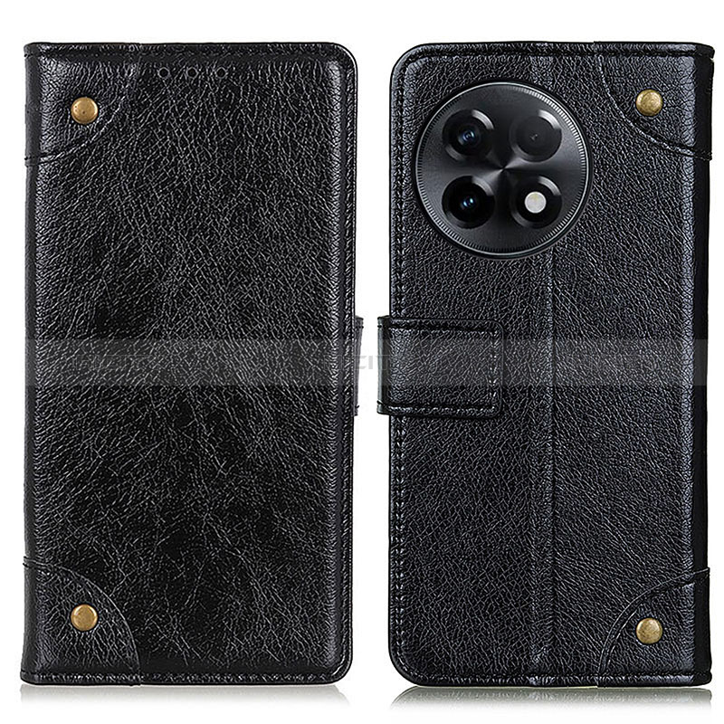 Custodia Portafoglio In Pelle Cover con Supporto K06Z per OnePlus Ace 2 Pro 5G Nero