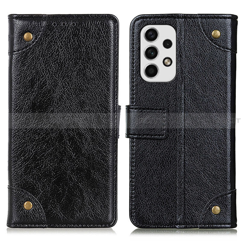 Custodia Portafoglio In Pelle Cover con Supporto K06Z per Samsung Galaxy A23 4G Nero