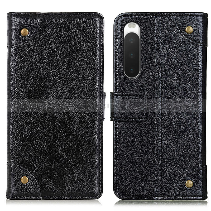 Custodia Portafoglio In Pelle Cover con Supporto K06Z per Sony Xperia 10 IV