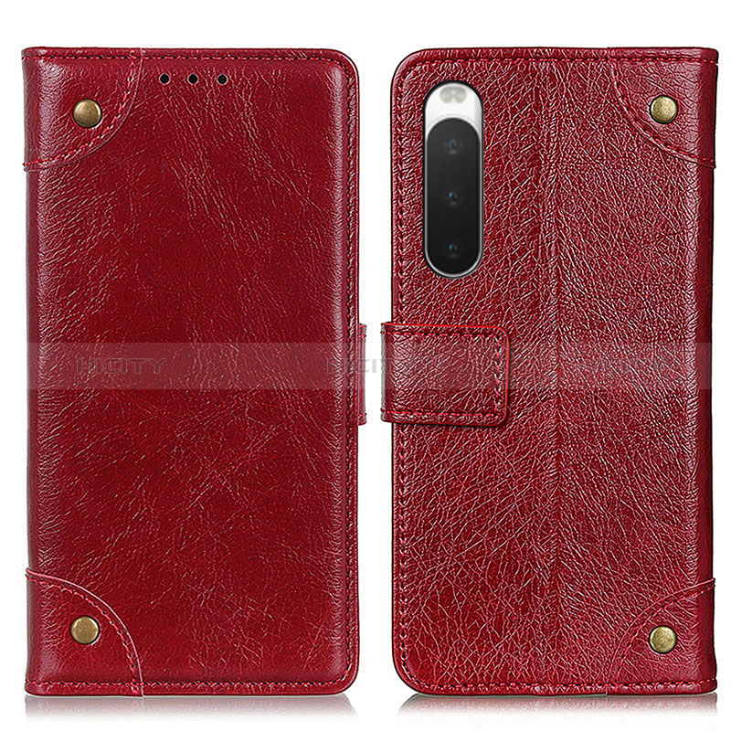 Custodia Portafoglio In Pelle Cover con Supporto K06Z per Sony Xperia 10 IV SO-52C