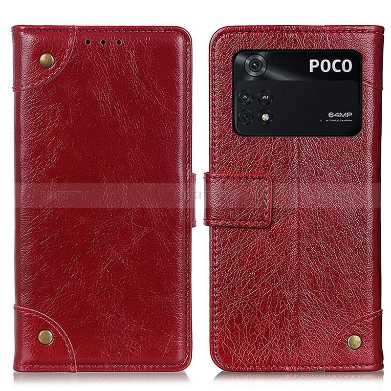 Custodia Portafoglio In Pelle Cover con Supporto K06Z per Xiaomi Poco M4 Pro 4G