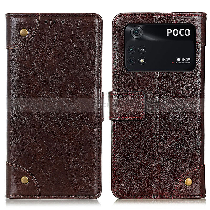 Custodia Portafoglio In Pelle Cover con Supporto K06Z per Xiaomi Poco M4 Pro 4G