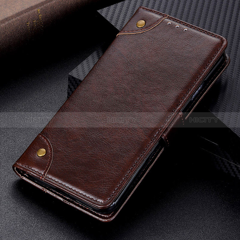 Custodia Portafoglio In Pelle Cover con Supporto K06Z per Xiaomi Redmi 9 Power Marrone