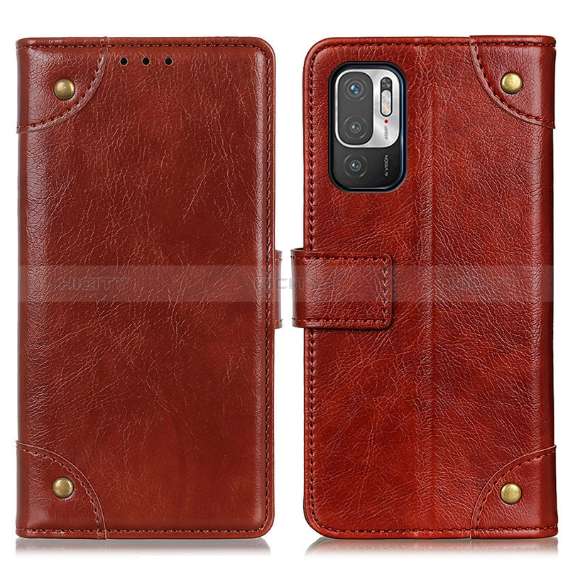 Custodia Portafoglio In Pelle Cover con Supporto K06Z per Xiaomi Redmi Note 11 SE 5G Marrone Chiaro