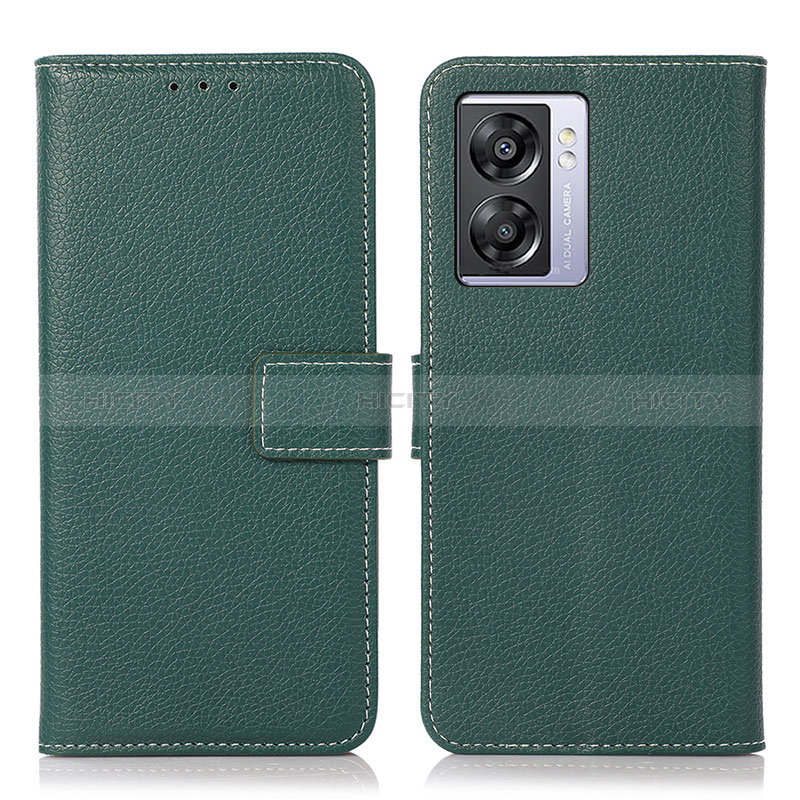 Custodia Portafoglio In Pelle Cover con Supporto K07Z per Realme V23 5G Verde