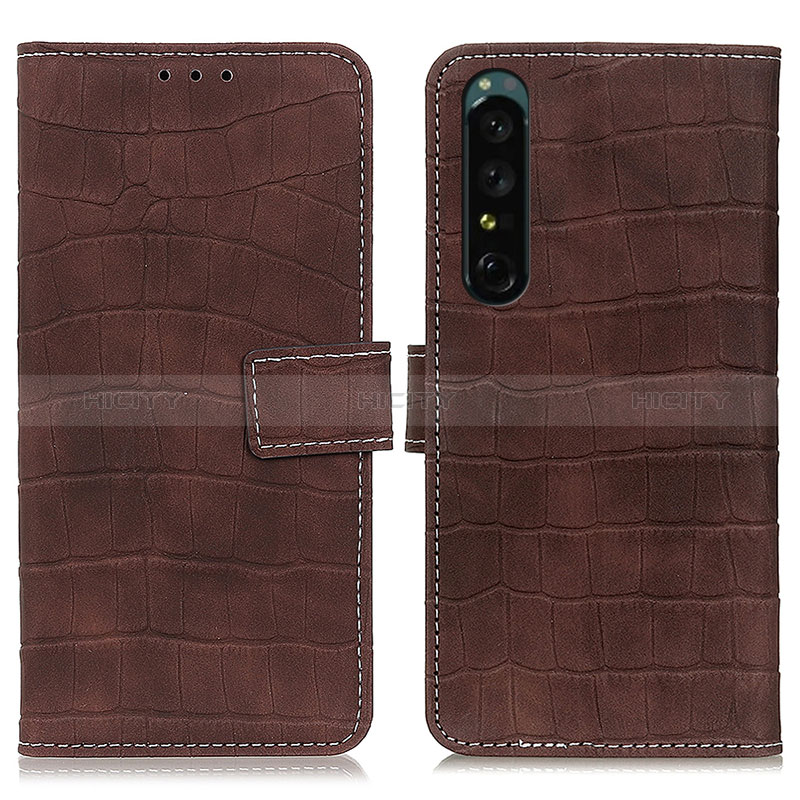 Custodia Portafoglio In Pelle Cover con Supporto K07Z per Sony Xperia 1 IV