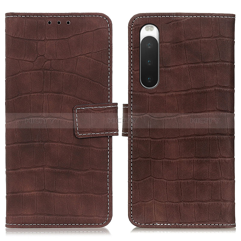 Custodia Portafoglio In Pelle Cover con Supporto K07Z per Sony Xperia 10 IV