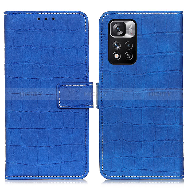 Custodia Portafoglio In Pelle Cover con Supporto K07Z per Xiaomi Mi 11i 5G (2022) Blu