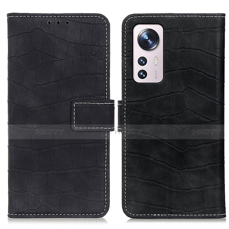 Custodia Portafoglio In Pelle Cover con Supporto K07Z per Xiaomi Mi 12 5G Nero