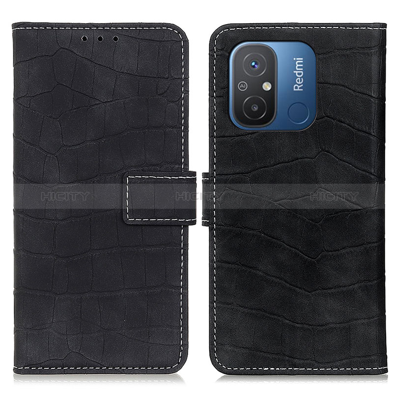 Custodia Portafoglio In Pelle Cover con Supporto K07Z per Xiaomi Poco C55 Nero