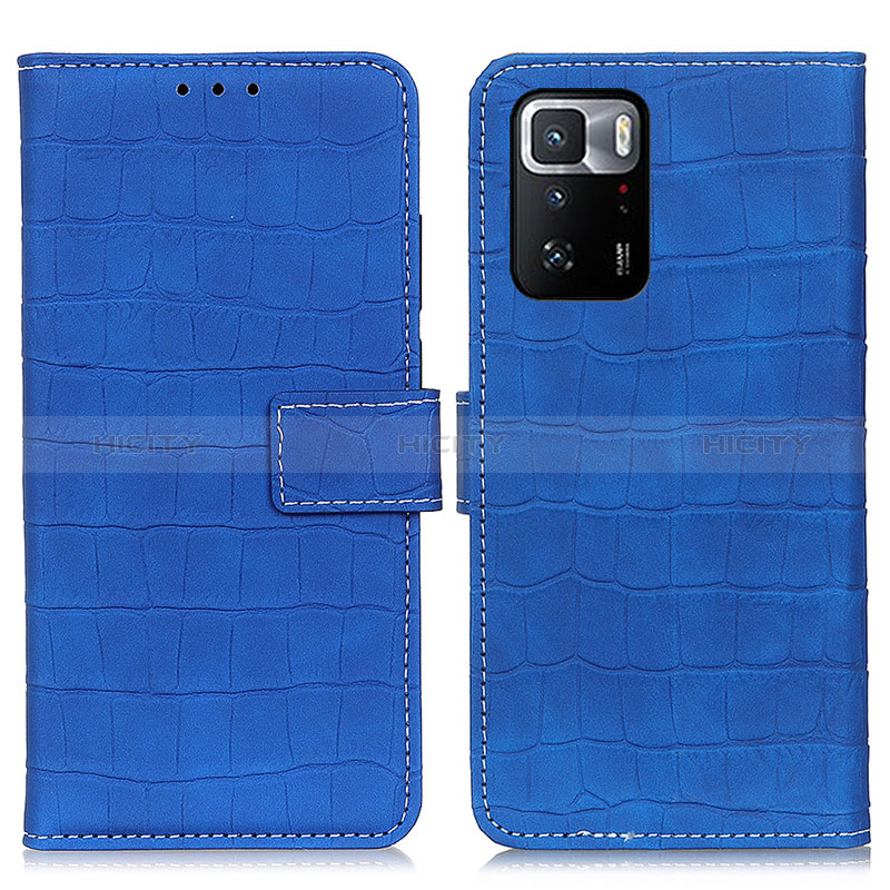 Custodia Portafoglio In Pelle Cover con Supporto K07Z per Xiaomi Poco X3 GT 5G Blu