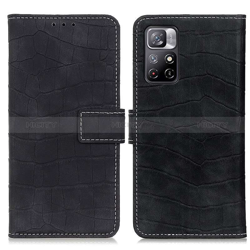 Custodia Portafoglio In Pelle Cover con Supporto K07Z per Xiaomi Redmi Note 11 5G Nero