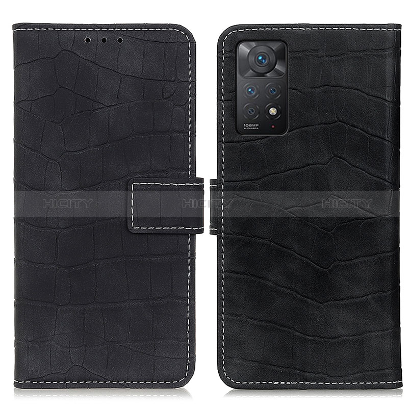 Custodia Portafoglio In Pelle Cover con Supporto K07Z per Xiaomi Redmi Note 11 Pro 4G Nero