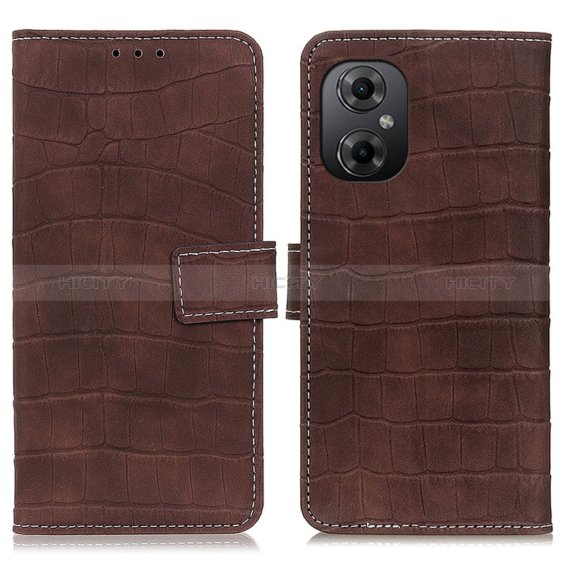 Custodia Portafoglio In Pelle Cover con Supporto K07Z per Xiaomi Redmi Note 12R Pro 5G Marrone