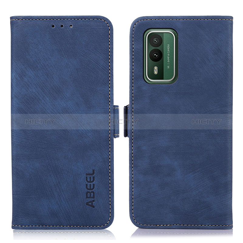 Custodia Portafoglio In Pelle Cover con Supporto K08Z per Nokia XR21 Blu