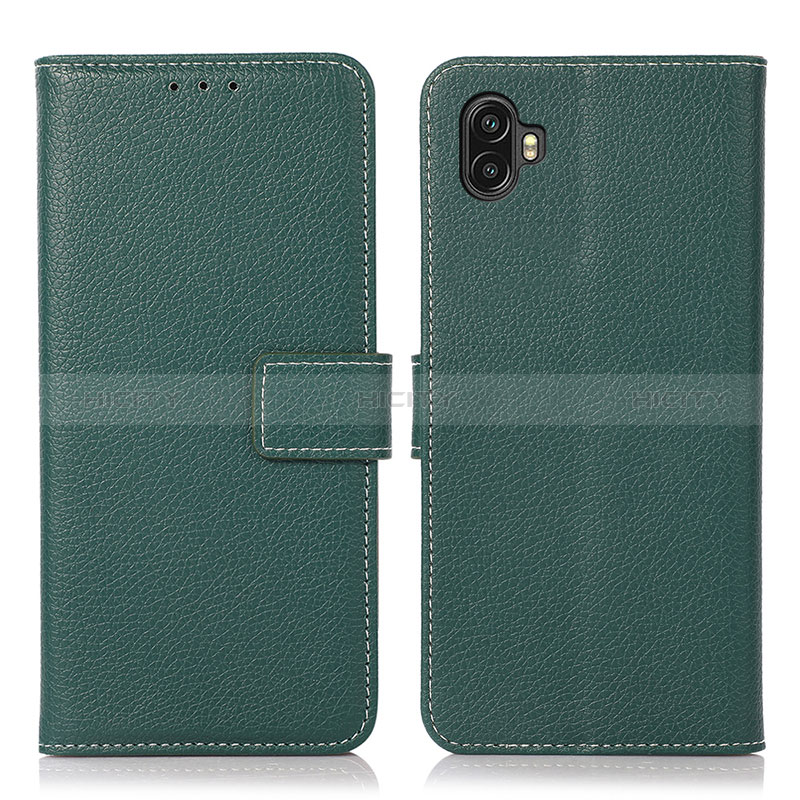 Custodia Portafoglio In Pelle Cover con Supporto K08Z per Samsung Galaxy XCover 6 Pro 5G Verde