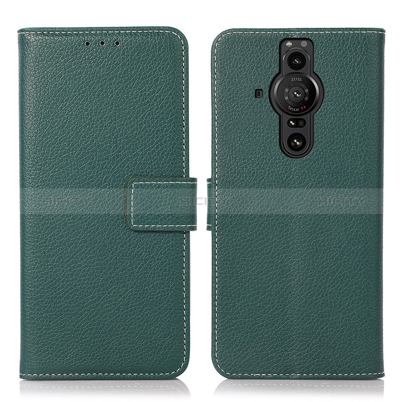 Custodia Portafoglio In Pelle Cover con Supporto K08Z per Sony Xperia PRO-I