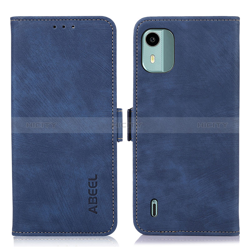 Custodia Portafoglio In Pelle Cover con Supporto K09Z per Nokia C12 Plus Blu