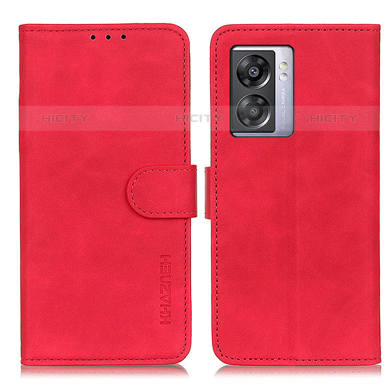 Custodia Portafoglio In Pelle Cover con Supporto K09Z per OnePlus Nord N300 5G Rosso