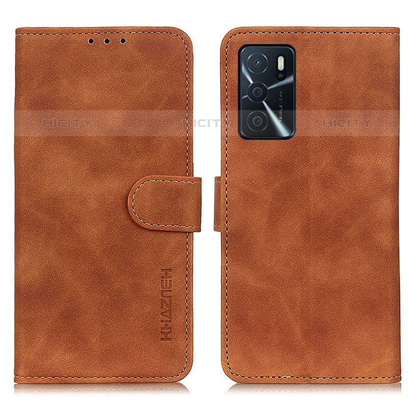 Custodia Portafoglio In Pelle Cover con Supporto K09Z per Oppo A16s Marrone