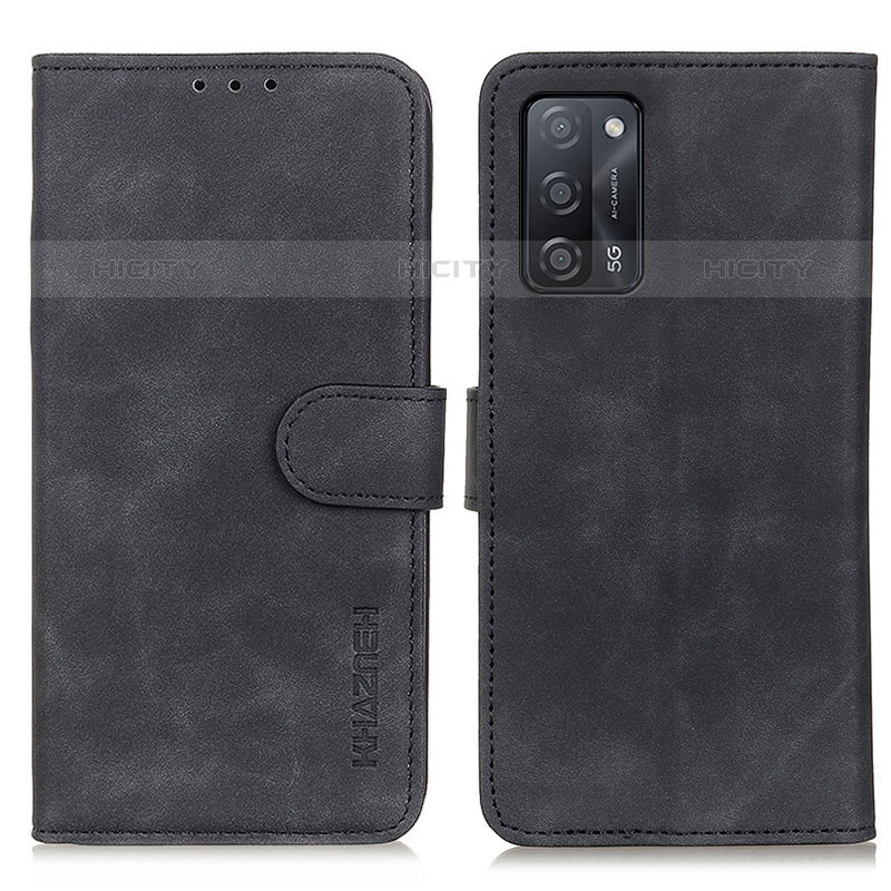 Custodia Portafoglio In Pelle Cover con Supporto K09Z per Oppo A53s 5G Nero