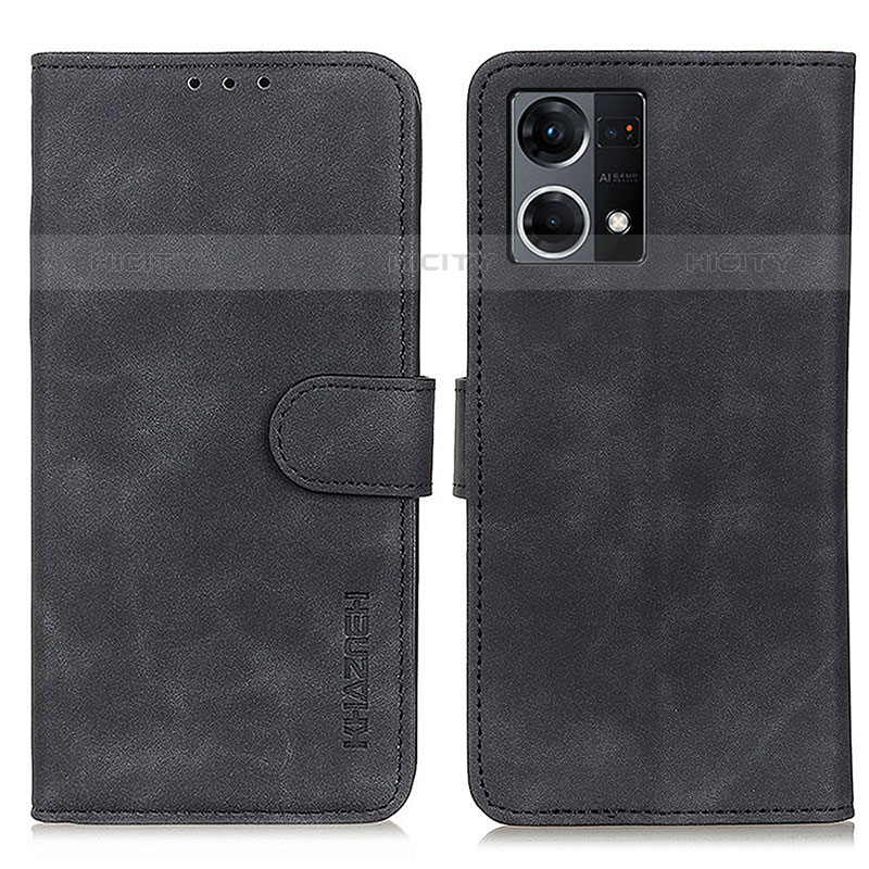 Custodia Portafoglio In Pelle Cover con Supporto K09Z per Oppo F21 Pro 4G Nero