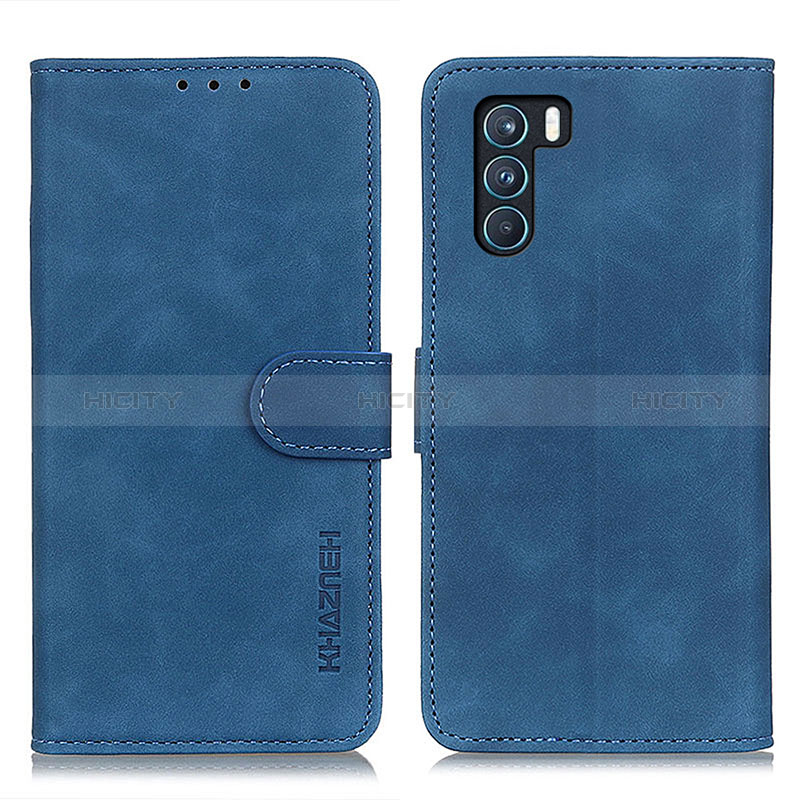 Custodia Portafoglio In Pelle Cover con Supporto K09Z per Oppo K9 Pro 5G Blu