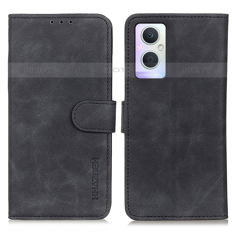 Custodia Portafoglio In Pelle Cover con Supporto K09Z per Oppo Reno7 Lite 5G Nero