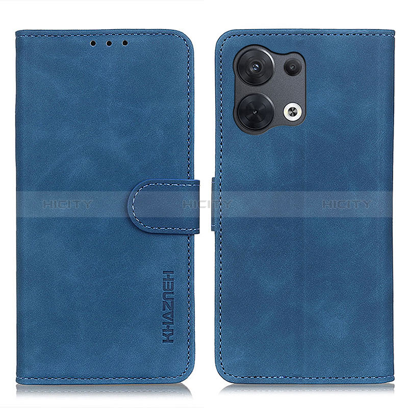 Custodia Portafoglio In Pelle Cover con Supporto K09Z per Oppo Reno9 Pro+ Plus 5G Blu