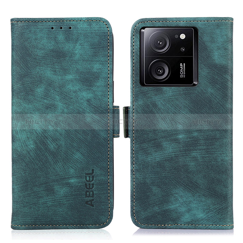 Custodia Portafoglio In Pelle Cover con Supporto K09Z per Xiaomi Mi 13T 5G Verde