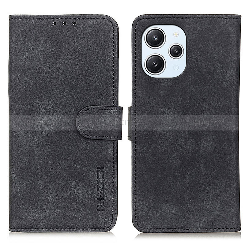 Custodia Portafoglio In Pelle Cover con Supporto K09Z per Xiaomi Redmi 12 4G Nero