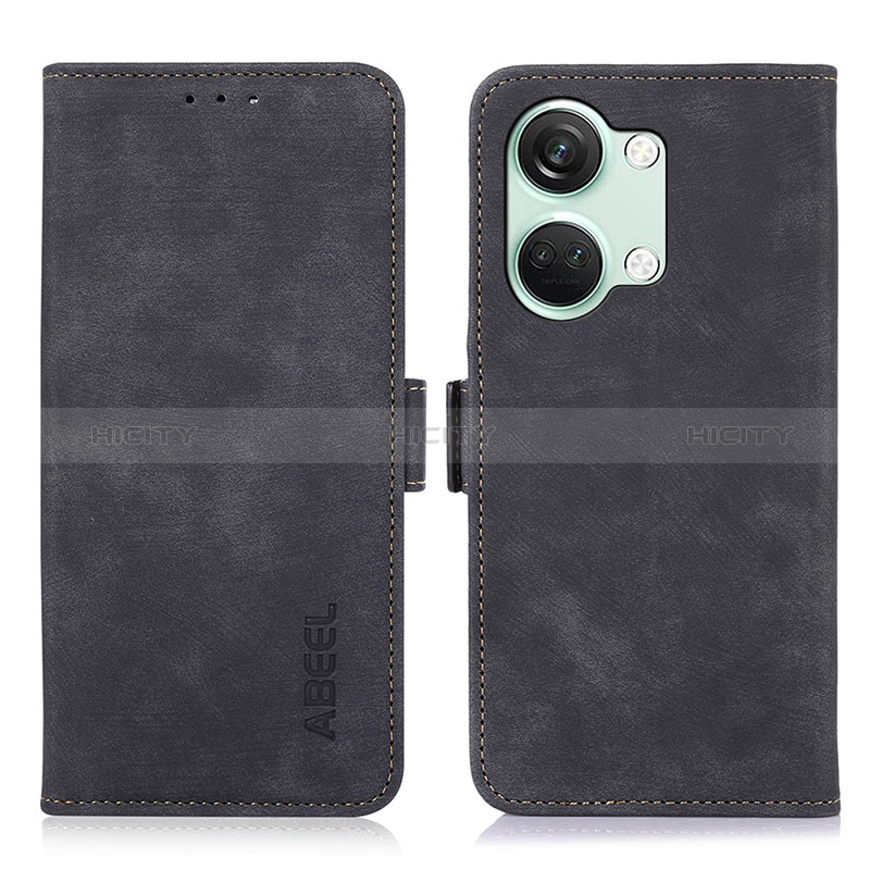 Custodia Portafoglio In Pelle Cover con Supporto K10Z per OnePlus Ace 2V 5G Nero