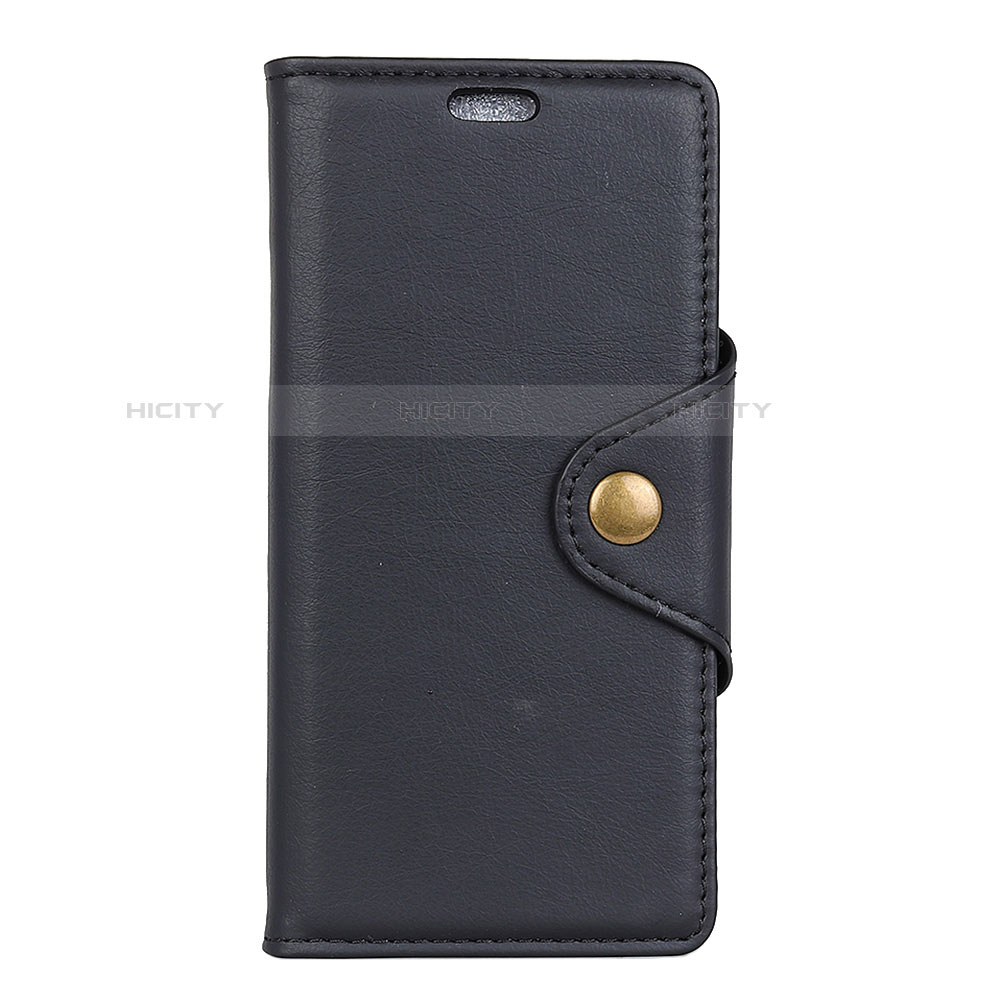 Custodia Portafoglio In Pelle Cover con Supporto L01 per Alcatel 1 Nero