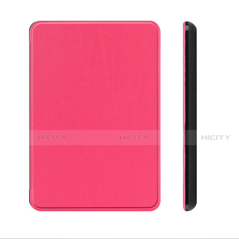 Custodia Portafoglio In Pelle Cover con Supporto L01 per Amazon Kindle Paperwhite 6 inch Rosa Caldo