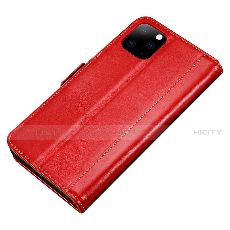 Custodia Portafoglio In Pelle Cover con Supporto L01 per Apple iPhone 11 Pro Max Rosso