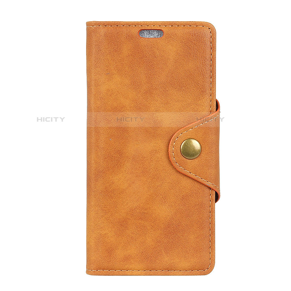 Custodia Portafoglio In Pelle Cover con Supporto L01 per Asus Zenfone 5 ZS620KL Arancione