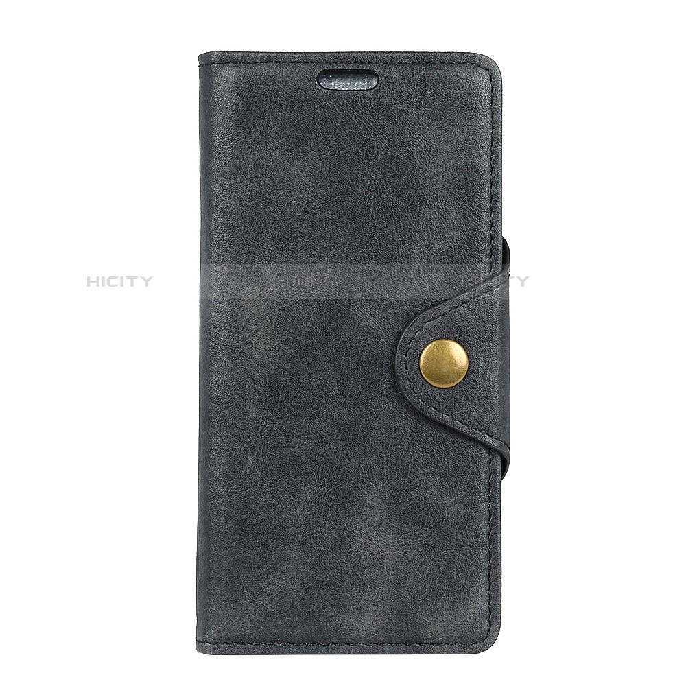 Custodia Portafoglio In Pelle Cover con Supporto L01 per Asus Zenfone 5 ZS620KL Nero