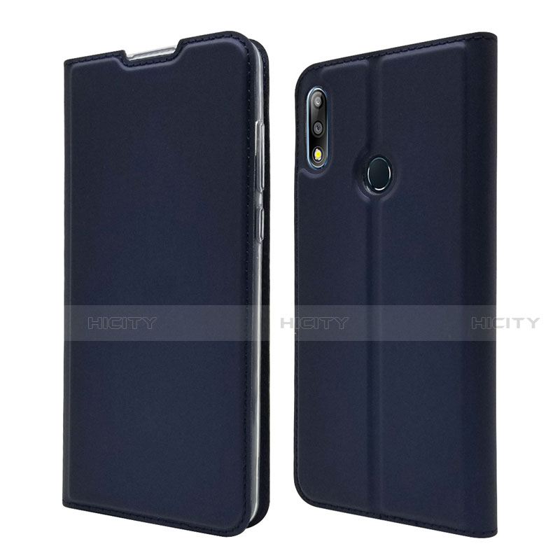 Custodia Portafoglio In Pelle Cover con Supporto L01 per Asus Zenfone Max Pro M2 ZB631KL Blu