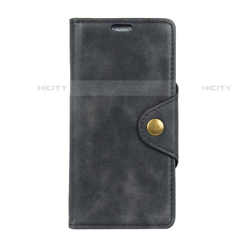 Custodia Portafoglio In Pelle Cover con Supporto L01 per HTC Desire 12S Nero