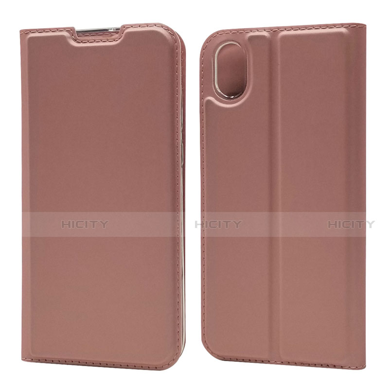 Custodia Portafoglio In Pelle Cover con Supporto L01 per Huawei Enjoy 8S Oro Rosa