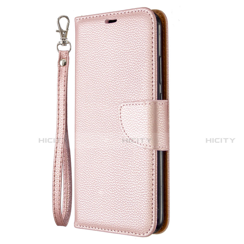 Custodia Portafoglio In Pelle Cover con Supporto L01 per Huawei Honor 9C Oro Rosa