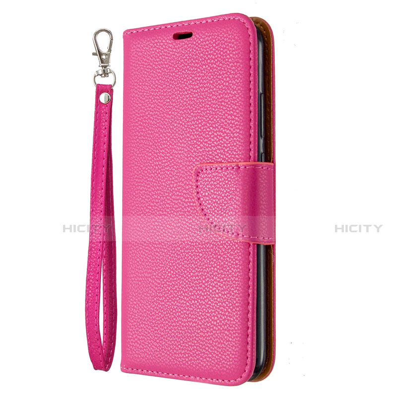 Custodia Portafoglio In Pelle Cover con Supporto L01 per Huawei Honor 9C Rosa Caldo