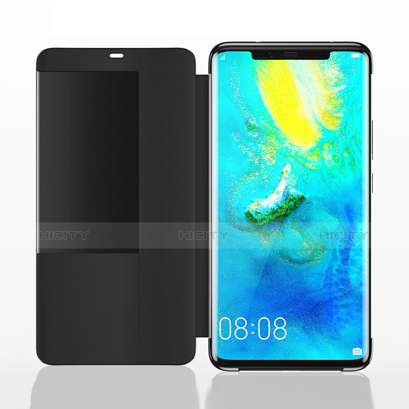 Custodia Portafoglio In Pelle Cover con Supporto L01 per Huawei Mate 20 Pro Nero