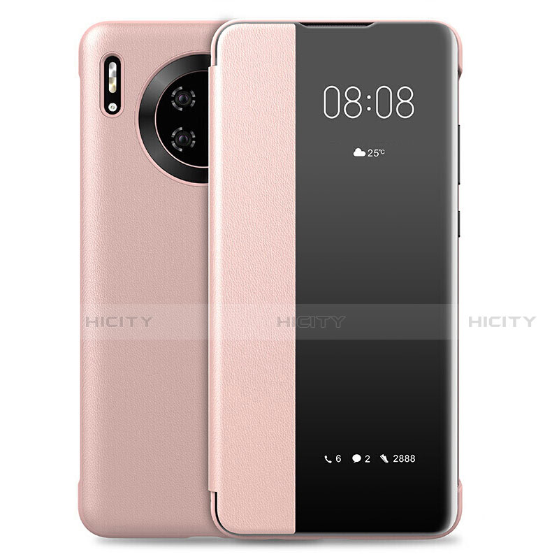 Custodia Portafoglio In Pelle Cover con Supporto L01 per Huawei Mate 30 5G Oro Rosa